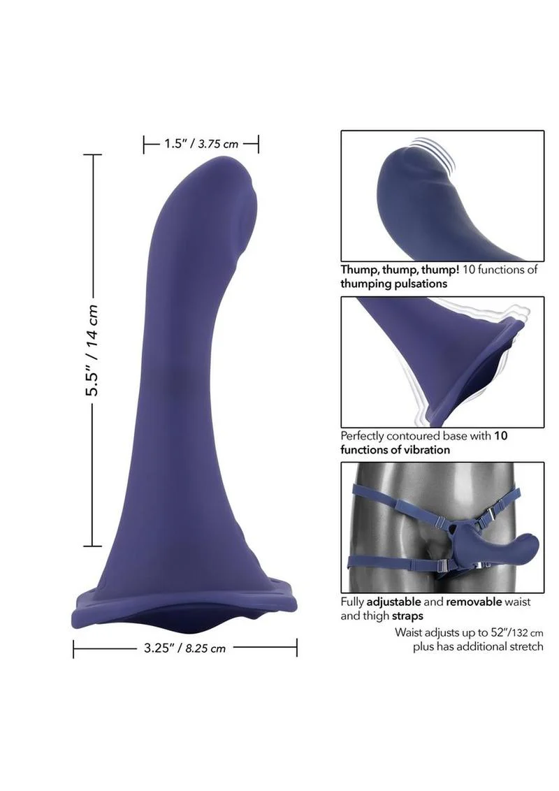 CalExotics Her Royal Harness ME2 Thumper Silicone Strap-On - Image 2
