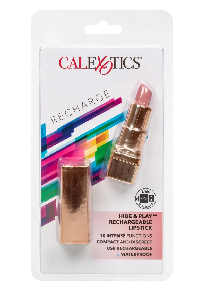 CalExotics Hide And Play Rechargeable Lipstick 10 Intense Functions - Image 6