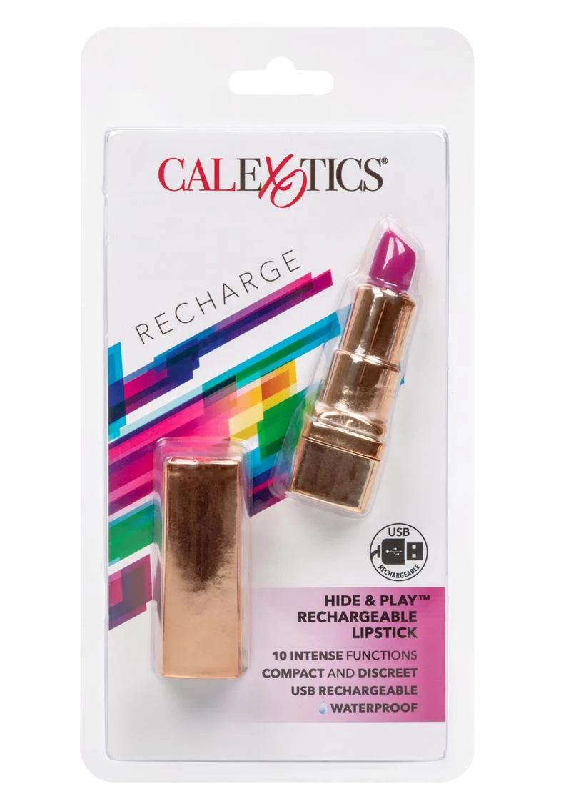 CalExotics Hide And Play Rechargeable Lipstick 10 Intense Functions - Image 7