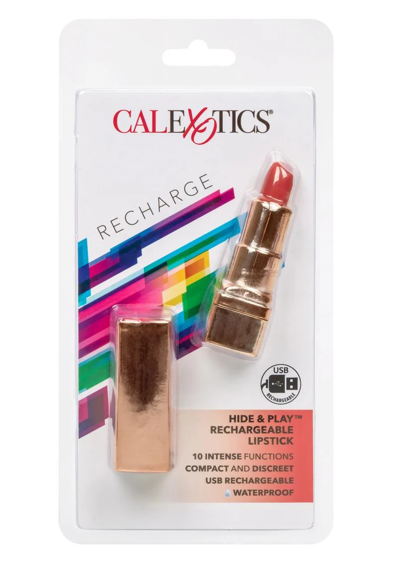 CalExotics Hide And Play Rechargeable Lipstick 10 Intense Functions - Image 8