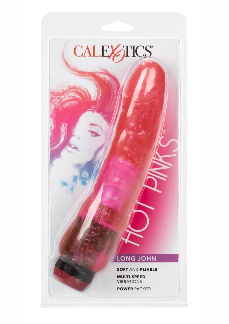 Calexotics Hot Pinks Long John Vibrating Dildo - Image 4