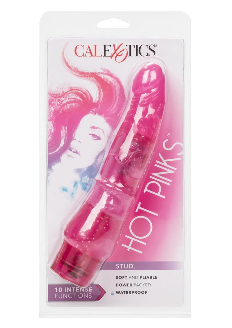 CalExotics Hot Pinks Stud Vibrator 10 Intense Functions Waterproof - Image 4