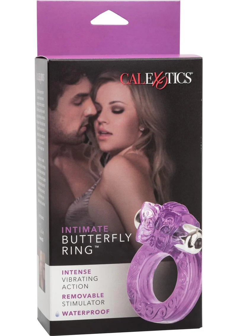 CalExotics Intimate Butterfly Ring Vibrating Cock Ring - Image 4