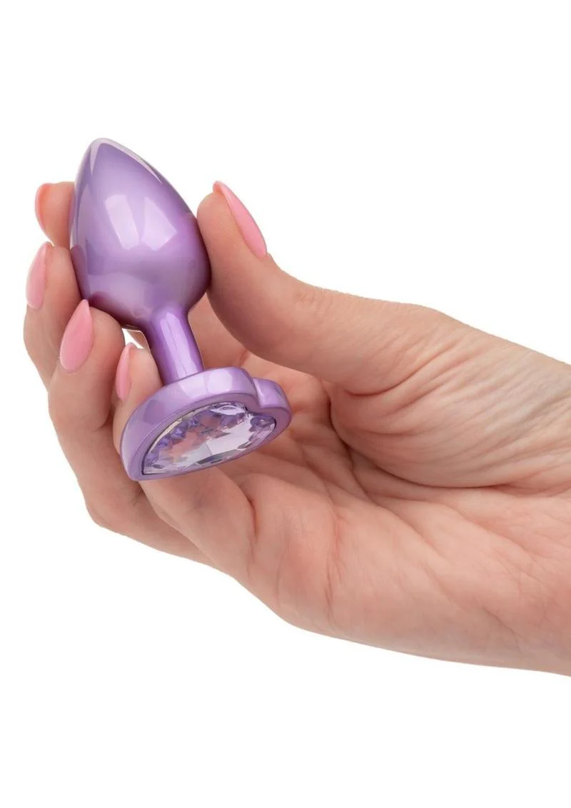 Calexotics Jewel Amethyst Heart Plug - Image 3