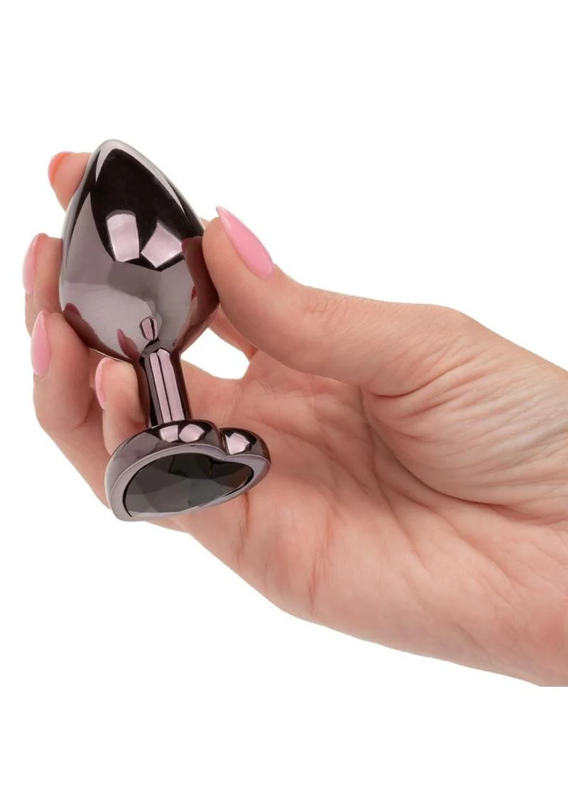 Calexotics Jewel Black Diamond Heart Plug - Image 6