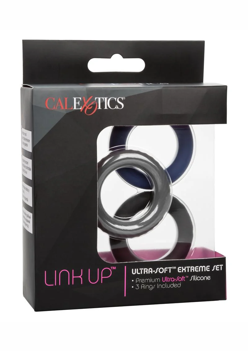CalExotics Link Up Ultra Soft Silicone Cock Ring - Image 2
