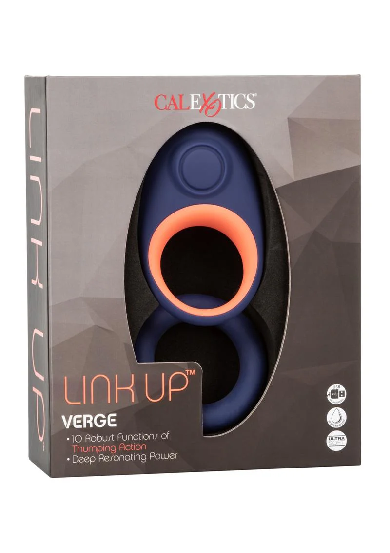 CalExotics Link Up Verge Silicone Vibrating Cock Ring - Image 4