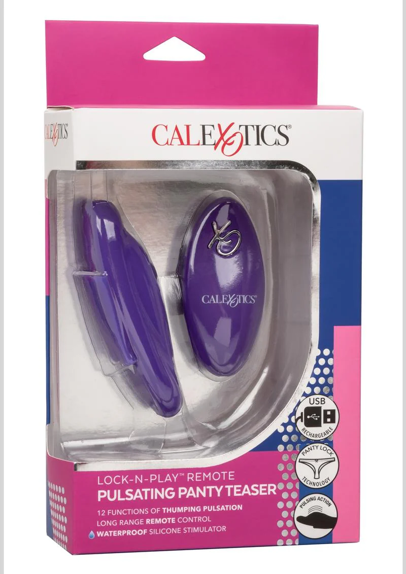 Calexotics Lock-N-Play Remote Pulsating Panty Teaser - Image 4