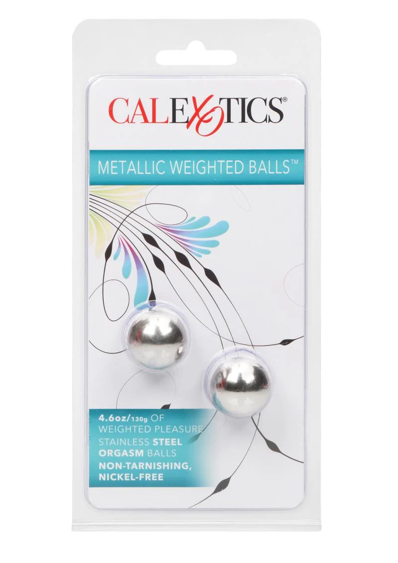 CalExotics Metallic Weighted Stainless Steel Orgasm Kegel Balls - Image 3