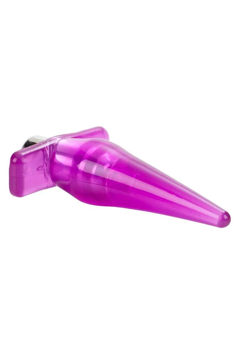 CalExotics Mini Vibro Tease Clear Vibrating Butt Plug - Image 5