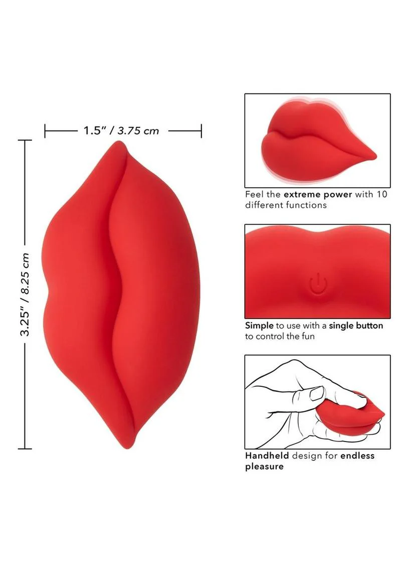 CalExotics Naughty Bits MUAH Mini Vibrator 10 Functions Rechargeable - Image 3
