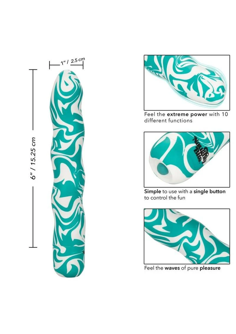 CalExotics Naughty Bits Squiggle Dick Personal Vibrator 10 Functions - Image 3