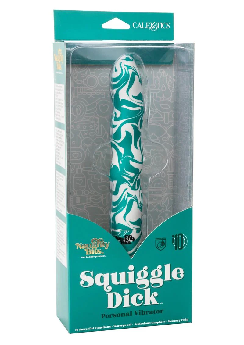 CalExotics Naughty Bits Squiggle Dick Personal Vibrator 10 Functions - Image 4