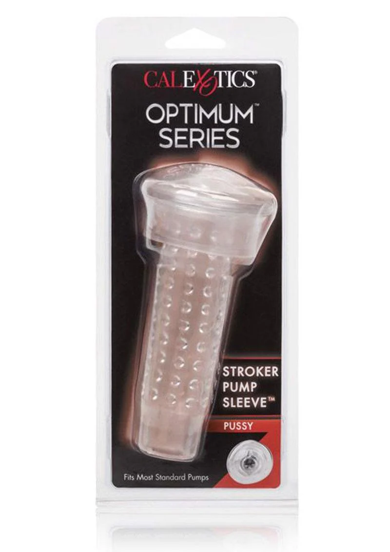 CalExotics Optimum Series Stroker Pump Sleeve Pussy Clear - Image 4