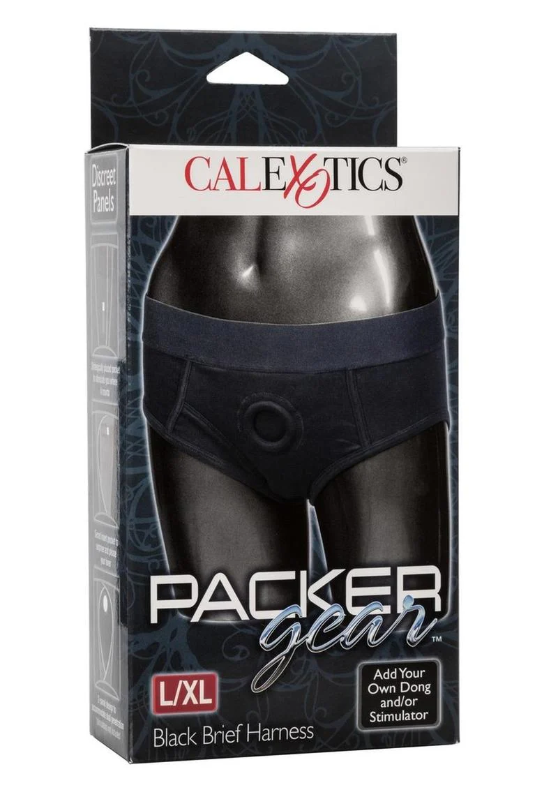 CalExotics Packer Gear Black Brief Harness Strap-On Compatible - Image 12