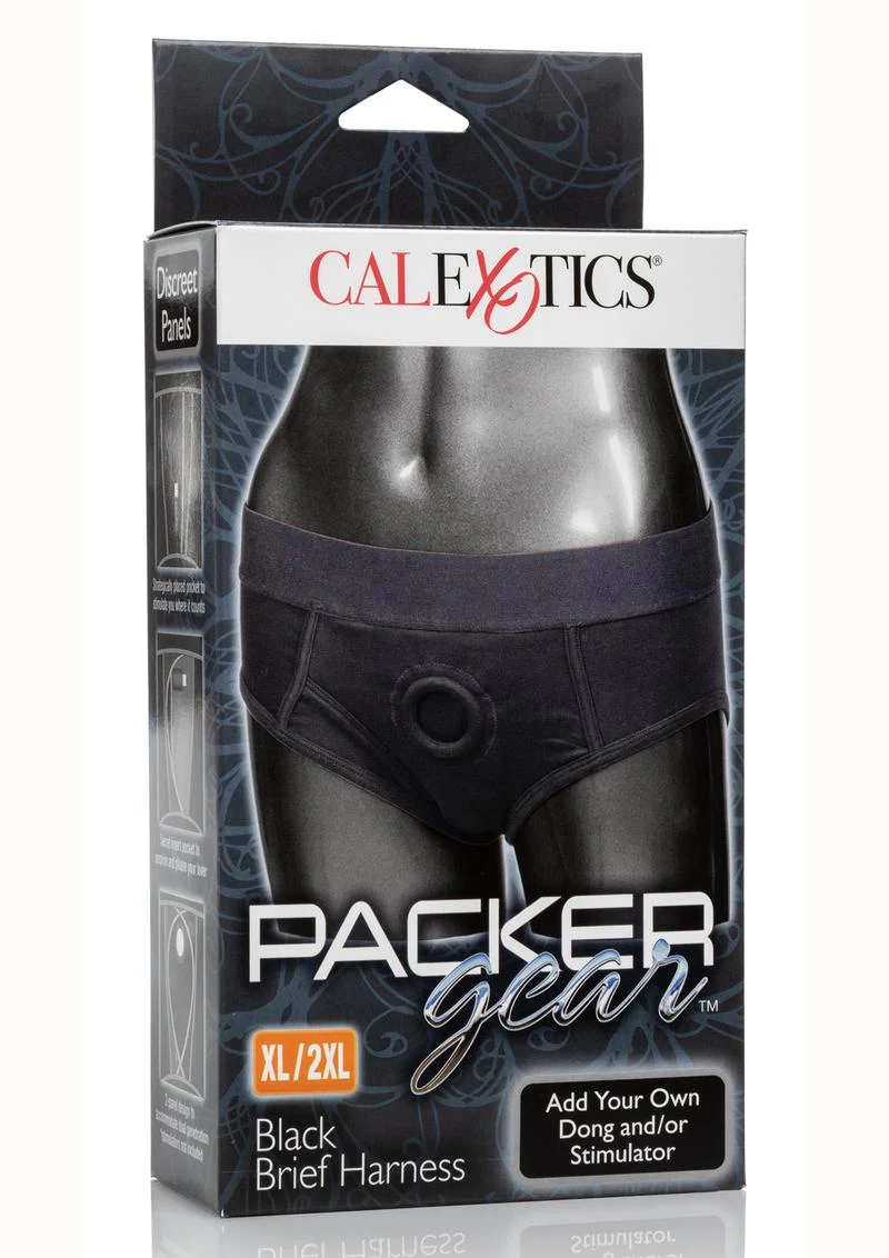 CalExotics Packer Gear Black Brief Harness Strap-On Compatible - Image 14