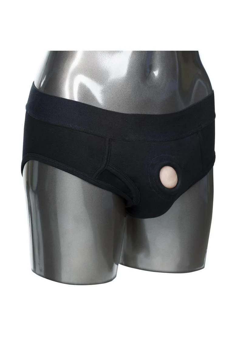 CalExotics Packer Gear Black Brief Harness Strap-On Compatible - Image 2