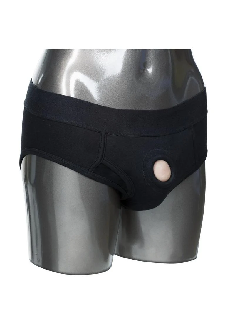 CalExotics Packer Gear Black Brief Harness Strap-On Compatible - Image 4