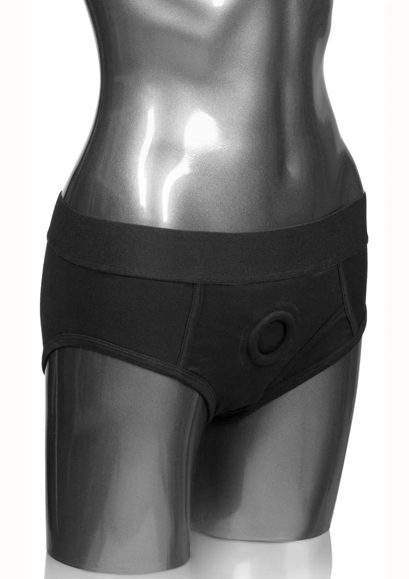 CalExotics Packer Gear Black Brief Harness Strap-On Compatible - Image 7