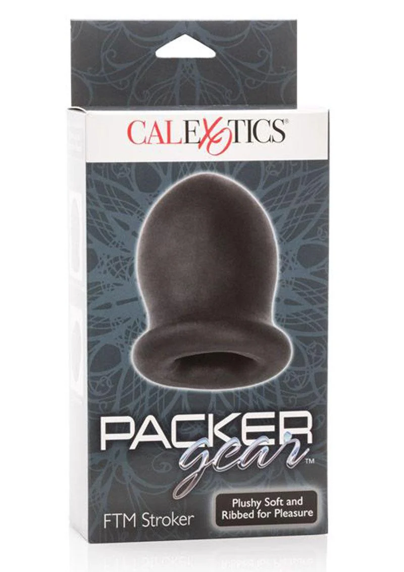 CalExotics Packer Gear FTM Stroker Black Plush Soft Ribbed Pleasure - Image 4