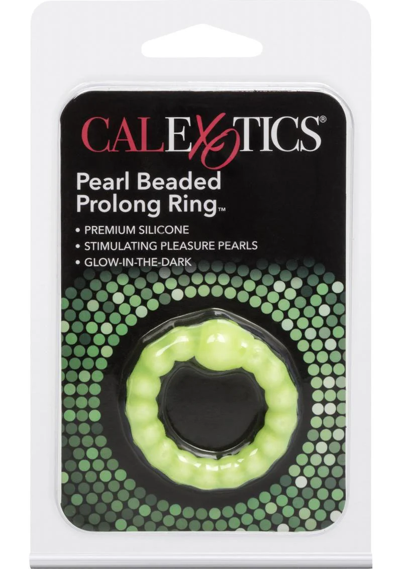 CalExotics Pearl Beaded Prolong Ring Silicone - Image 4