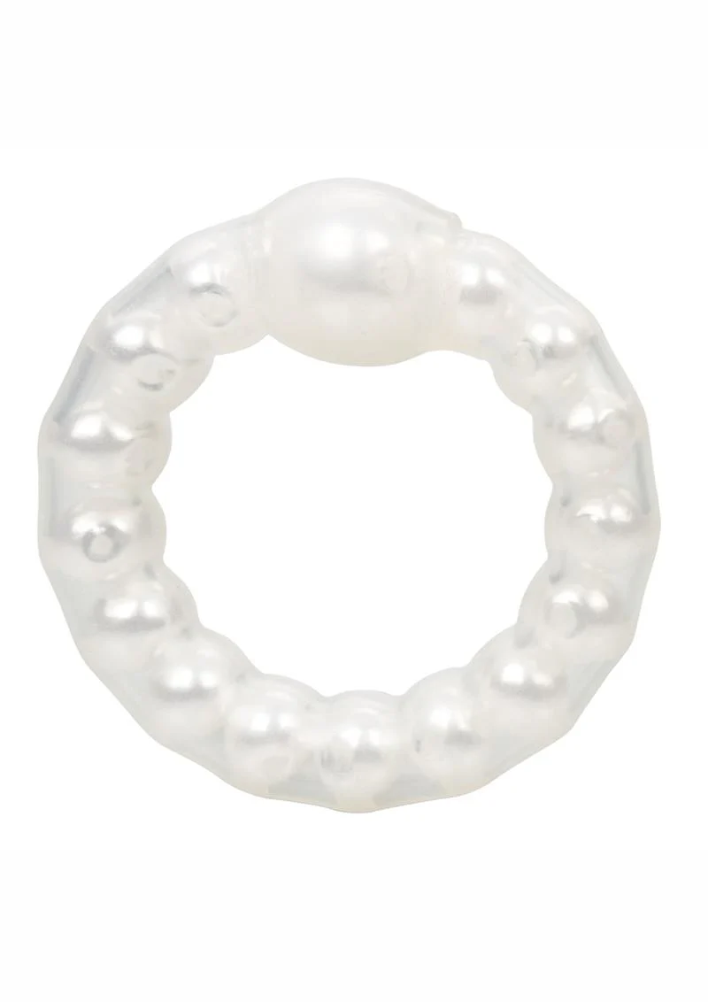 CalExotics Pearl Beaded Prolong Ring Stimulating - Image 5