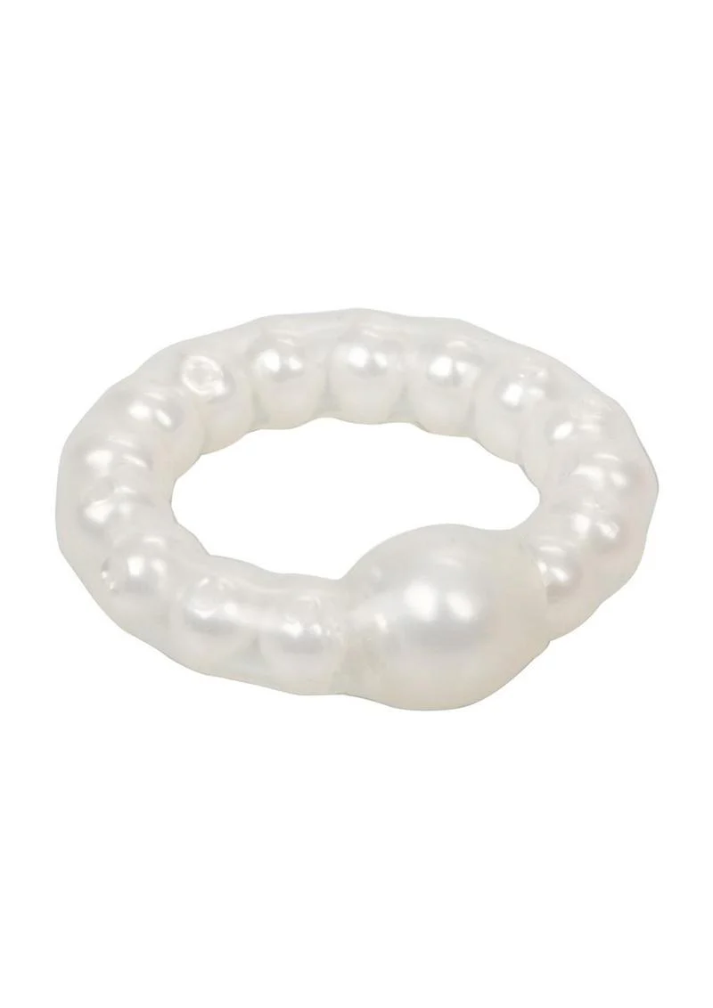 CalExotics Pearl Beaded Prolong Ring Stimulating - Image 7