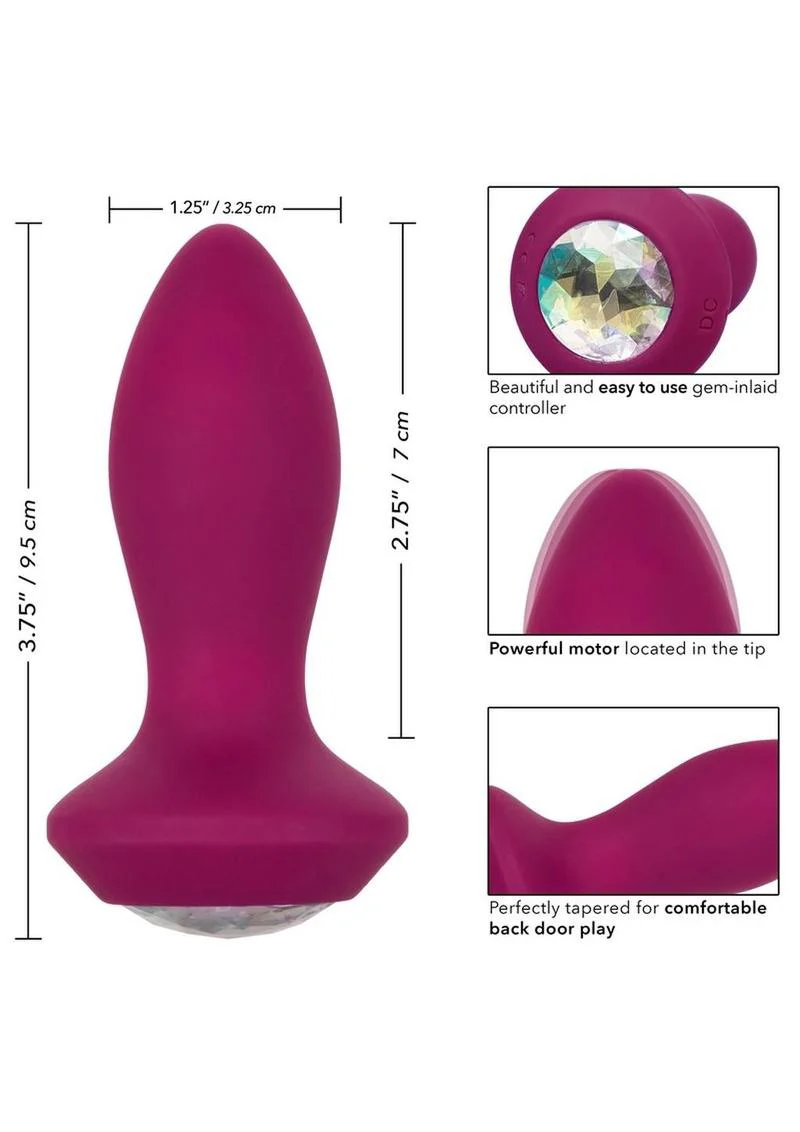 CalExotics Power Gem Vibrating Petite Crystal Probe Plug - Image 9