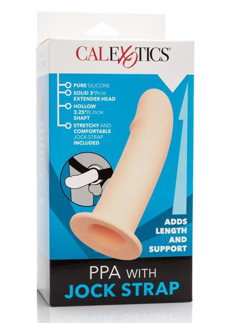 CalExotics Pure Silicone PPA Penis Extender with Jock Strap - Image 4