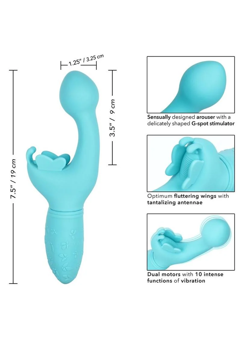 CalExotics Rechargeable Butterfly Kiss Dual Vibrator - Image 3