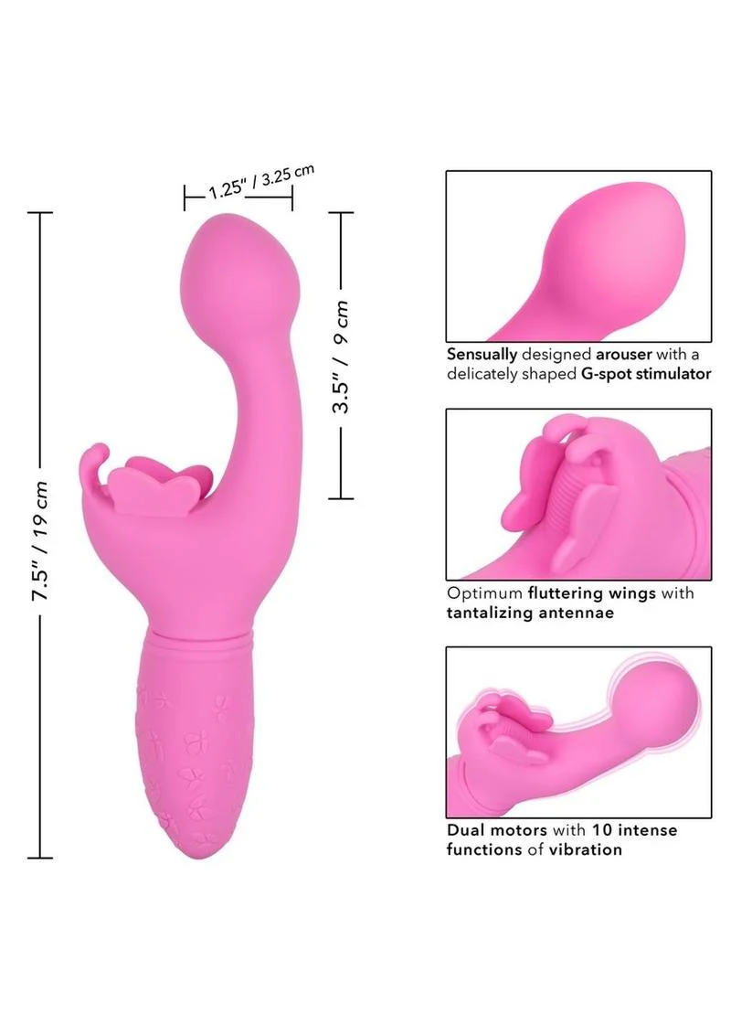 CalExotics Rechargeable Butterfly Kiss Dual Vibrator - Image 6