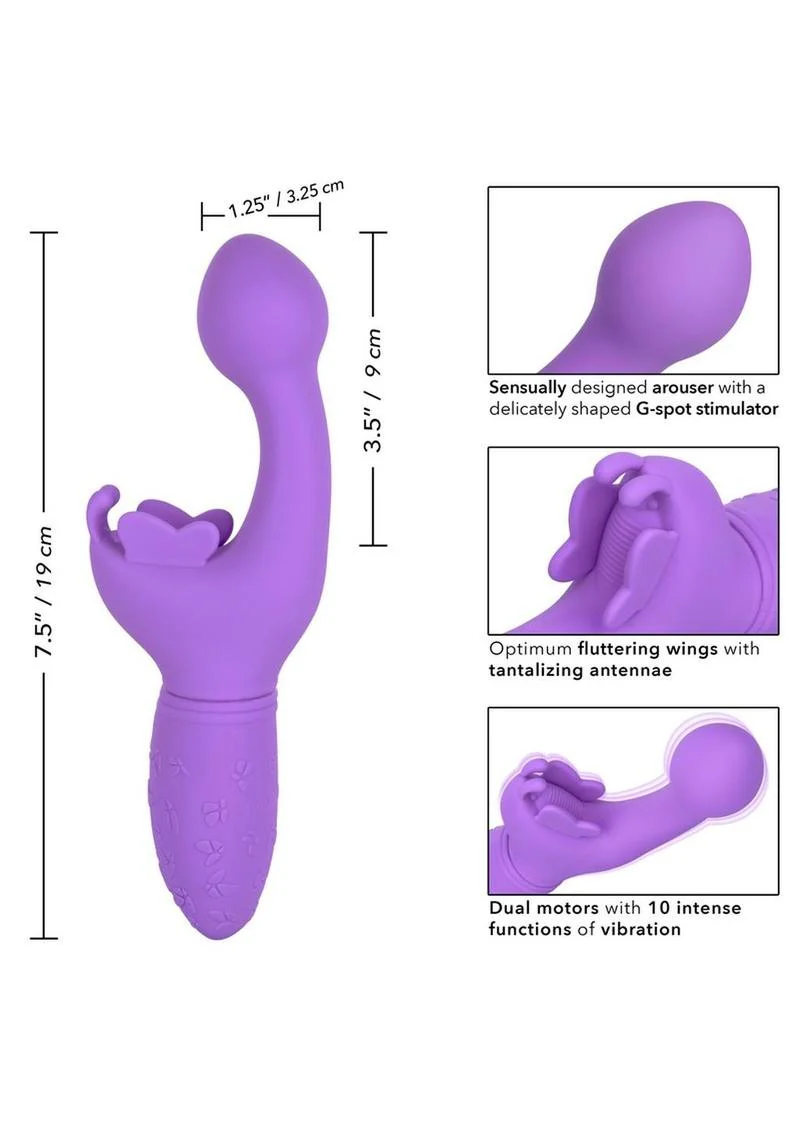 CalExotics Rechargeable Butterfly Kiss Dual Vibrator - Image 9