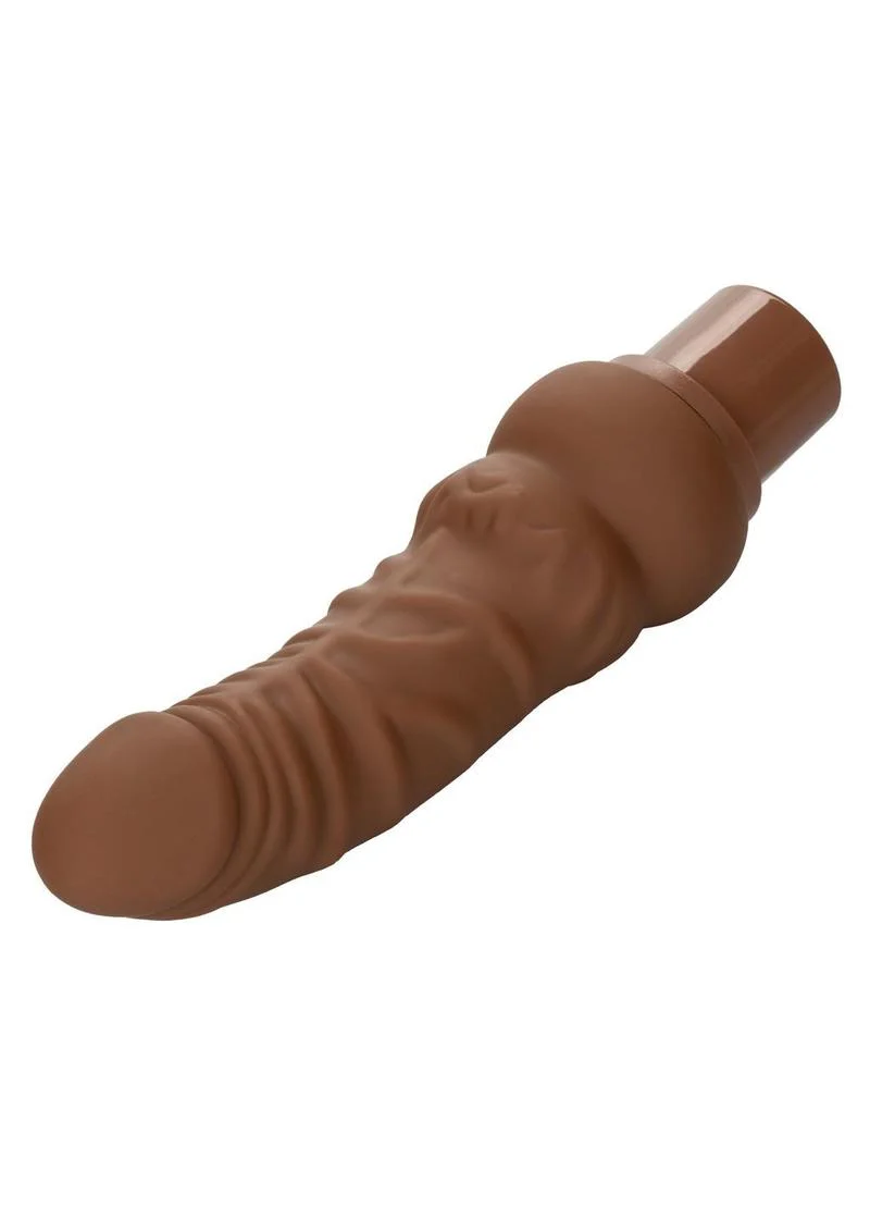 Calexotics Rechargeable Power Stud Curvy Silicone Vibrating Dong - Image 2