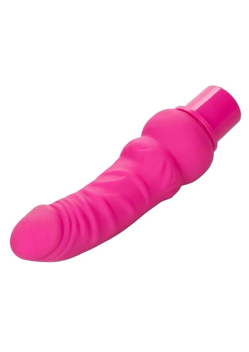 Calexotics Rechargeable Power Stud Curvy Silicone Vibrating Dong - Image 5