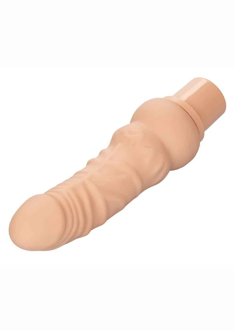 Calexotics Rechargeable Power Stud Curvy Silicone Vibrating Dong - Image 8