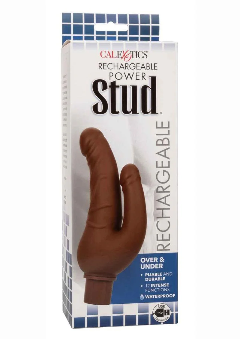 CalExotics Rechargeable Power Stud Over Vibrating Double Dong - Image 10