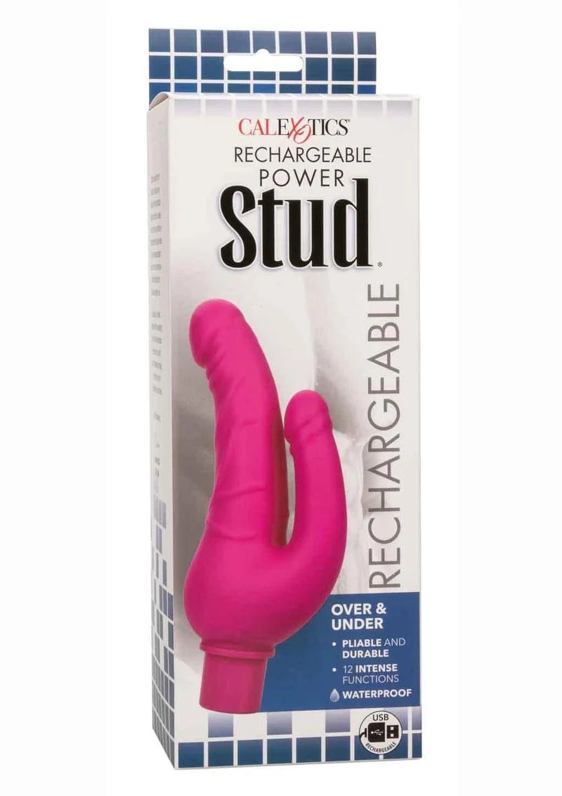 CalExotics Rechargeable Power Stud Over Vibrating Double Dong - Image 11