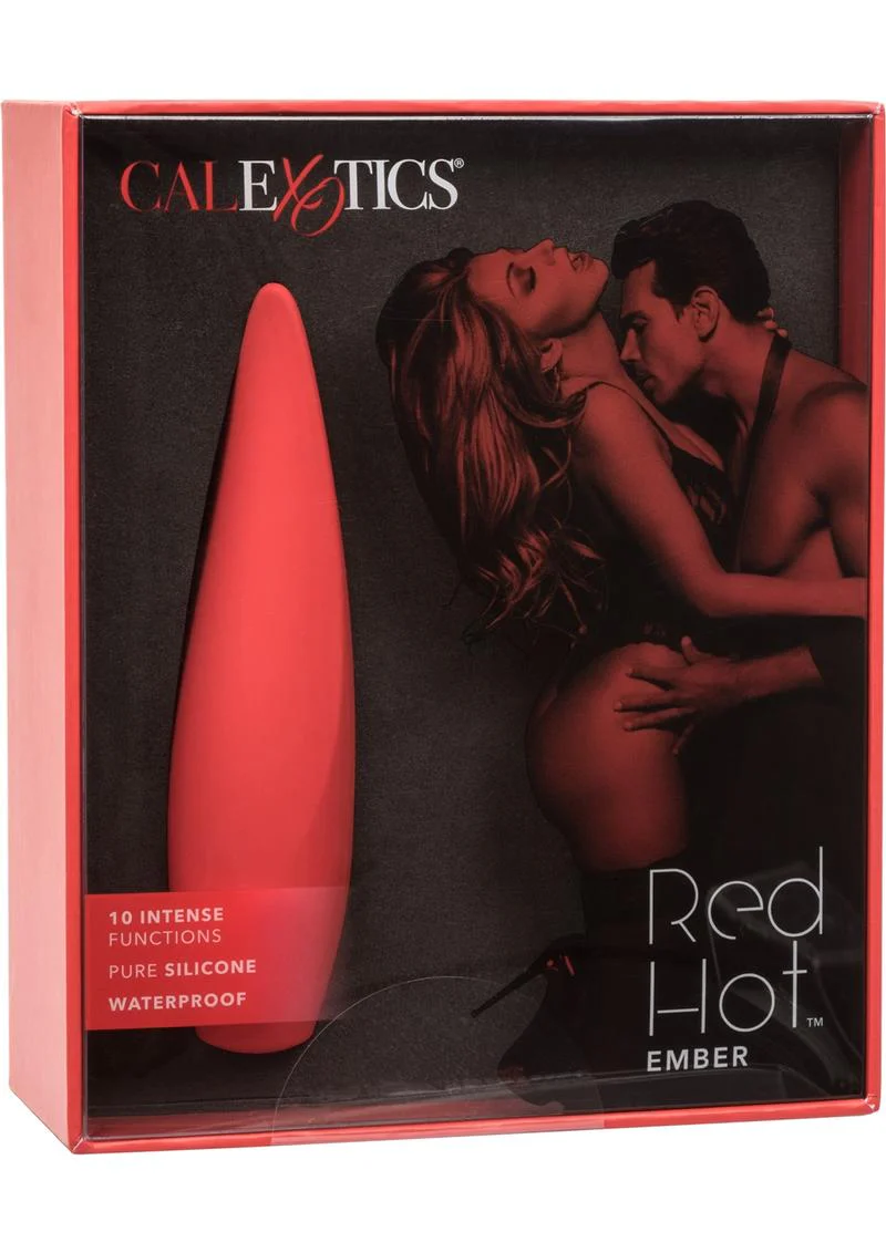 CalExotics Red Hot Ember 10-Function Waterproof Silicone Vibrator - Image 4
