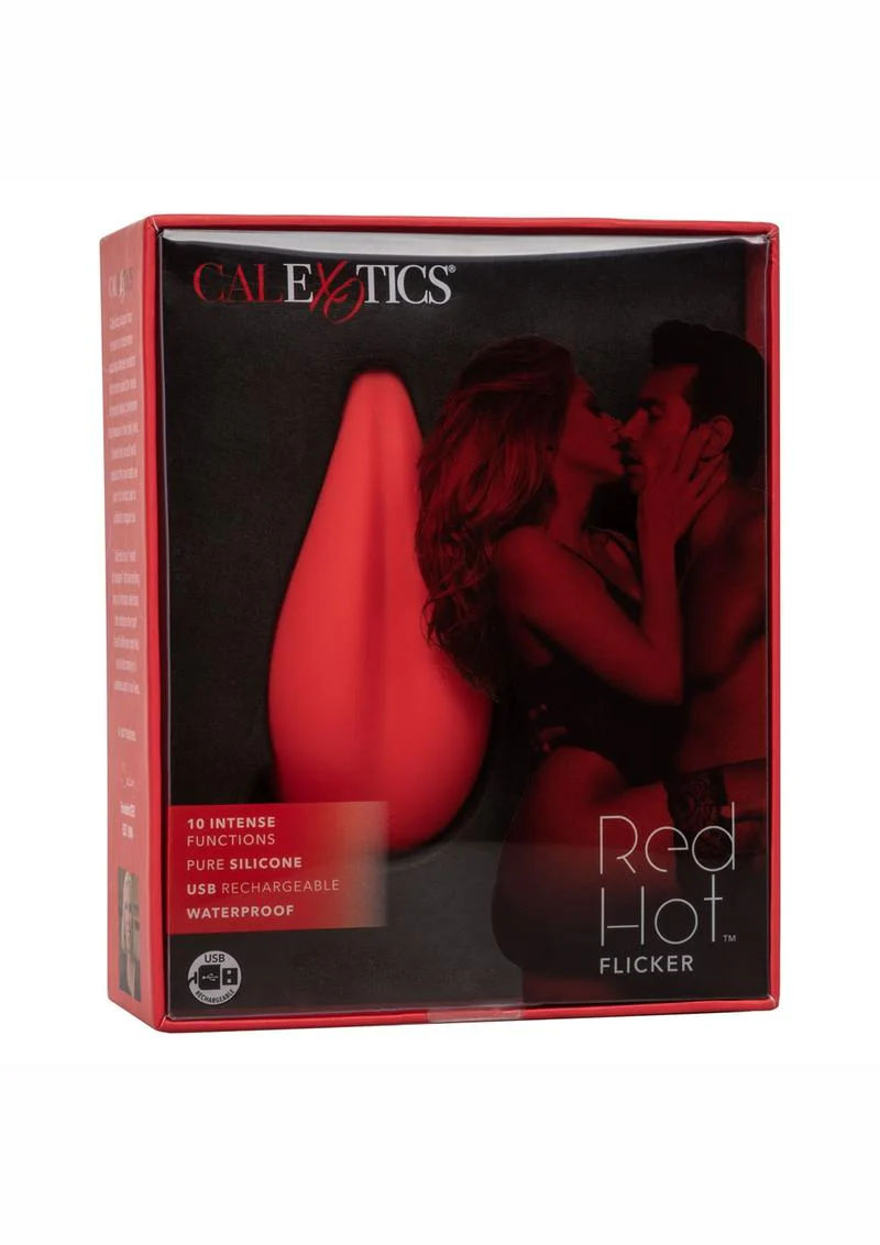 CalExotics Red Hot Flicker USB Rechargeable Silicone Massager - Image 4