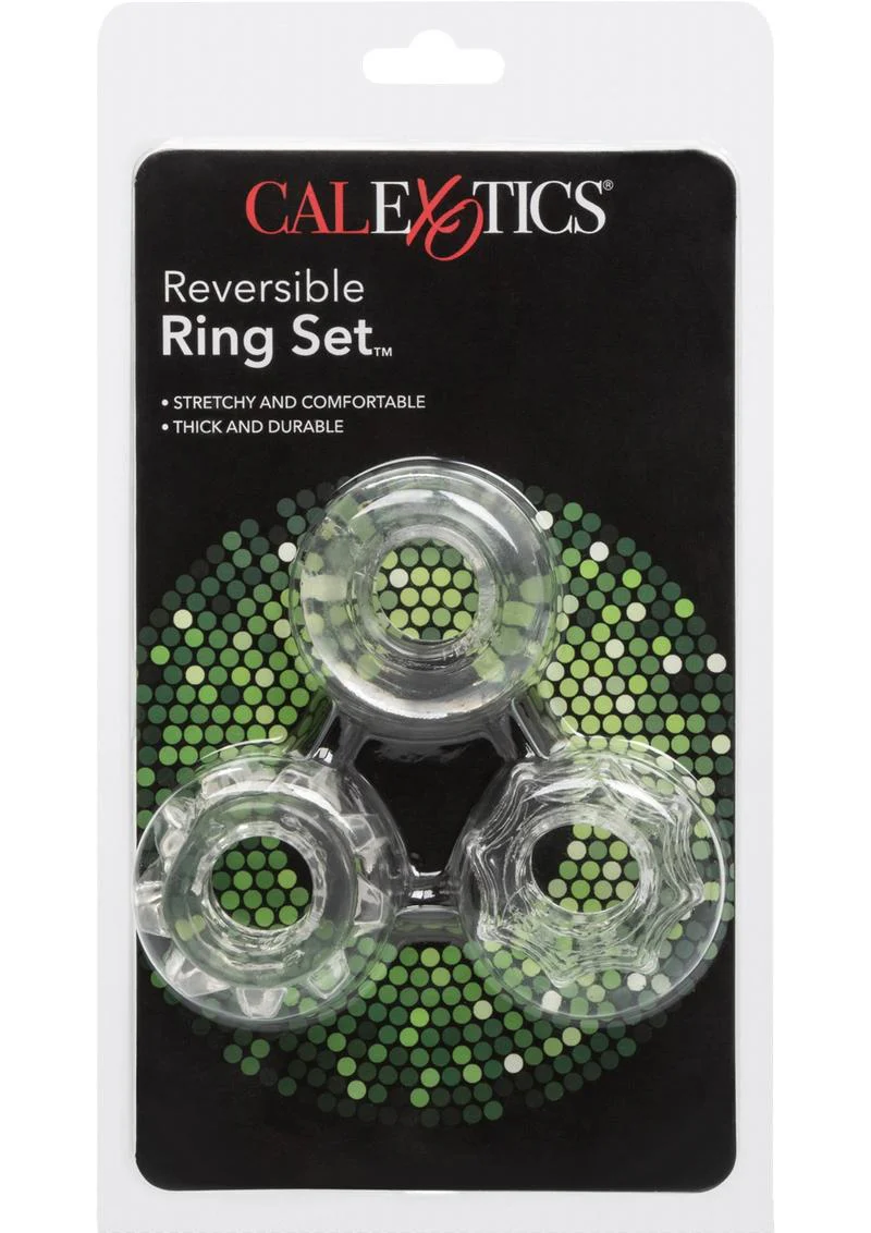 CalExotics Reversible Ring Set 3 Piece Clear - Image 4