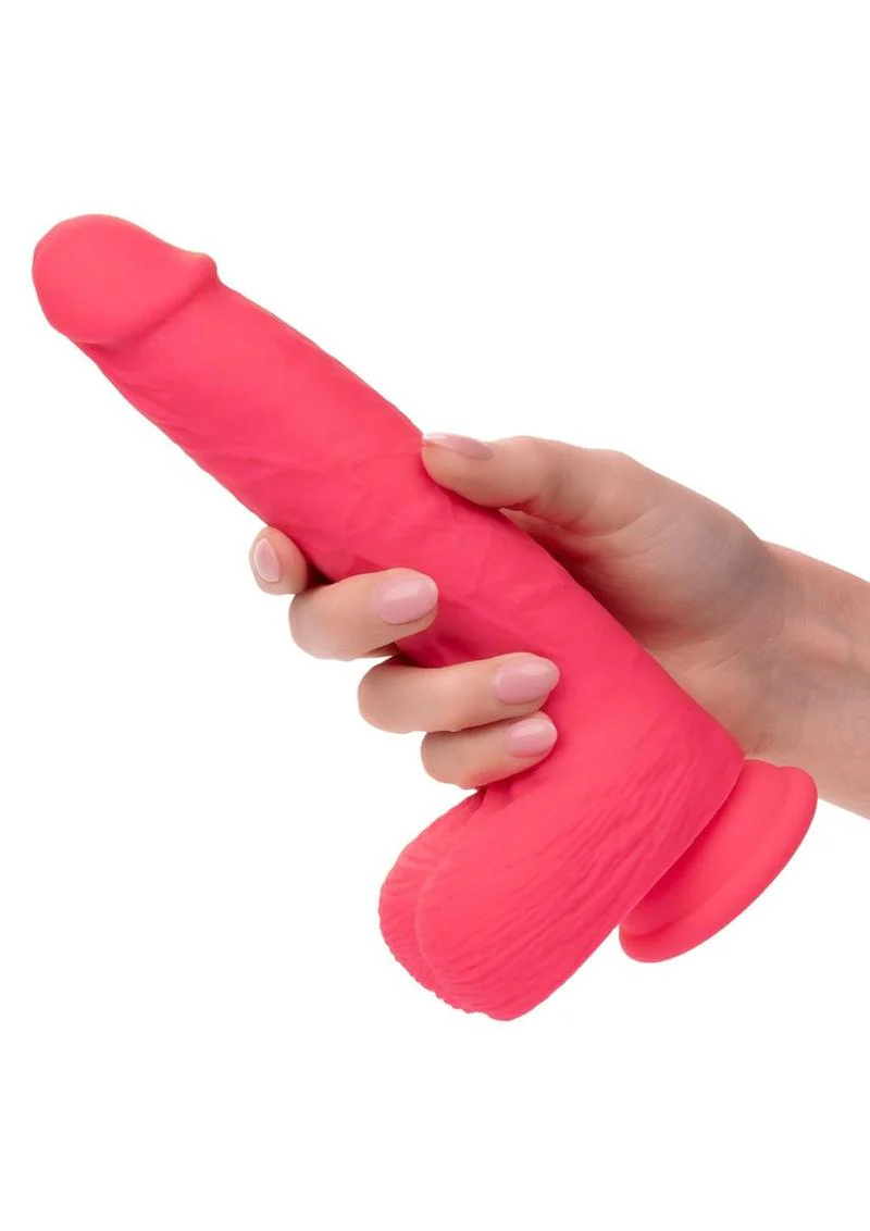 CalExotics Rumbling & Thrusting Silicone Studs Dildo - Image 3