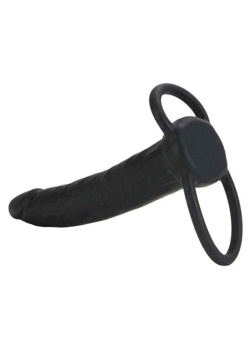 CalExotics Silicone Double Rider Cock Ring With Dual Penetration - Image 3