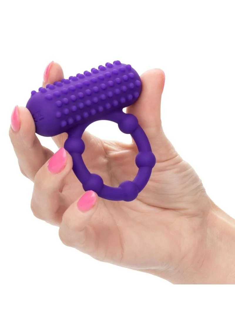 Calexotics Silicone Rechargeable 5 Bead Maximus Ring - Image 3