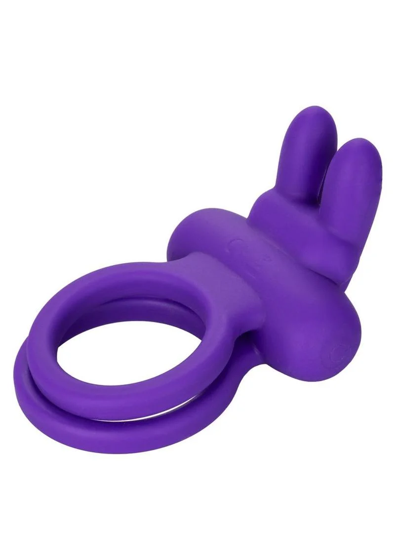Calexotics Silicone Rechargeable Dual Rockin' Rabbit Vibe Ring - Image 2