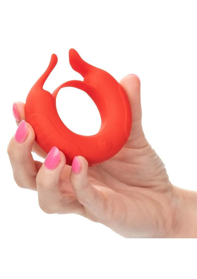 Calexotics Silicone Rechargeable Taurus Vibrating Enhancer Ring - Image 3