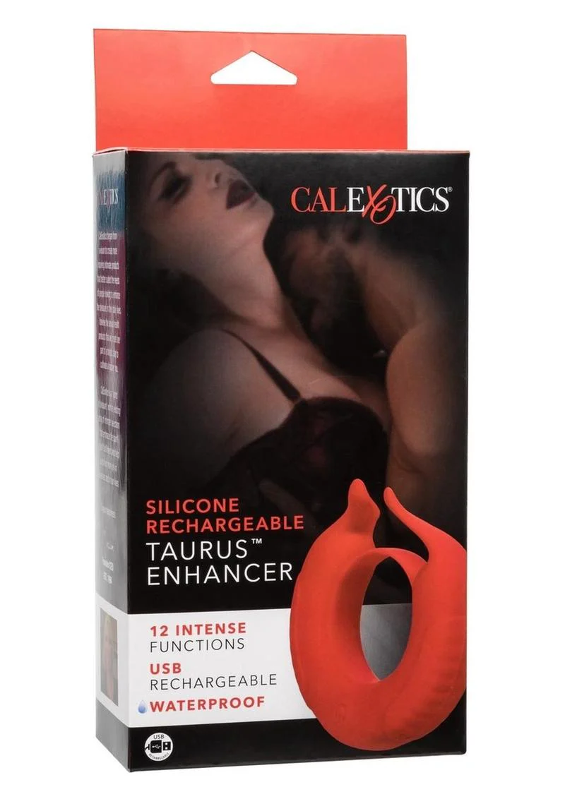 Calexotics Silicone Rechargeable Taurus Vibrating Enhancer Ring - Image 4