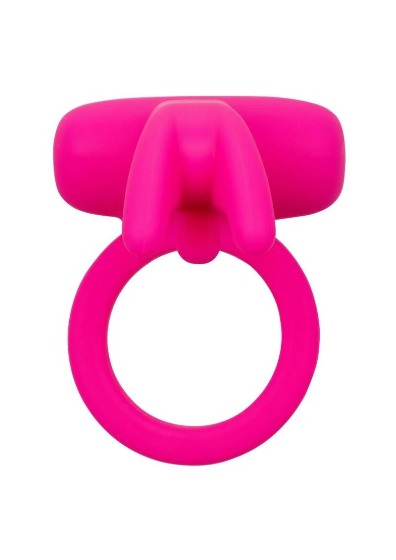 CalExotics Silicone Rechargeable Triple Clit Flicker Cock Ring - Image 2