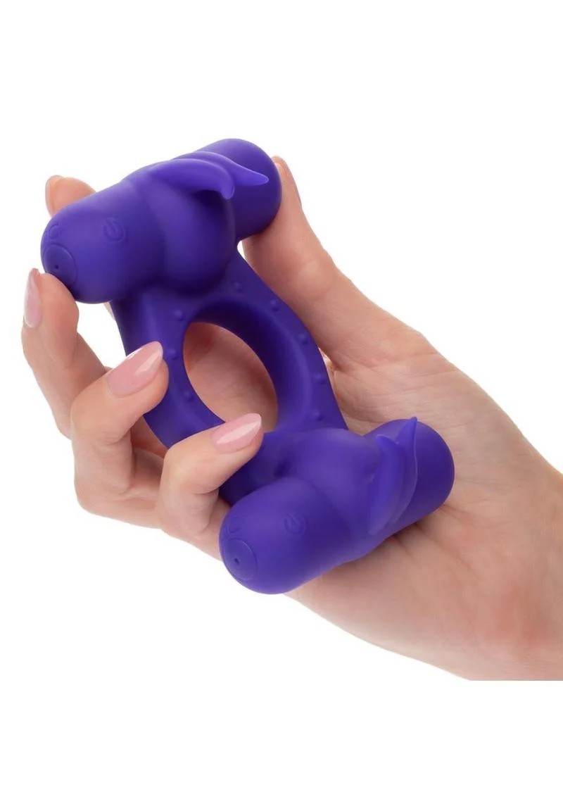 CalExotics Silicone Rechargeable Triple Orgasm Enhancer - Image 3