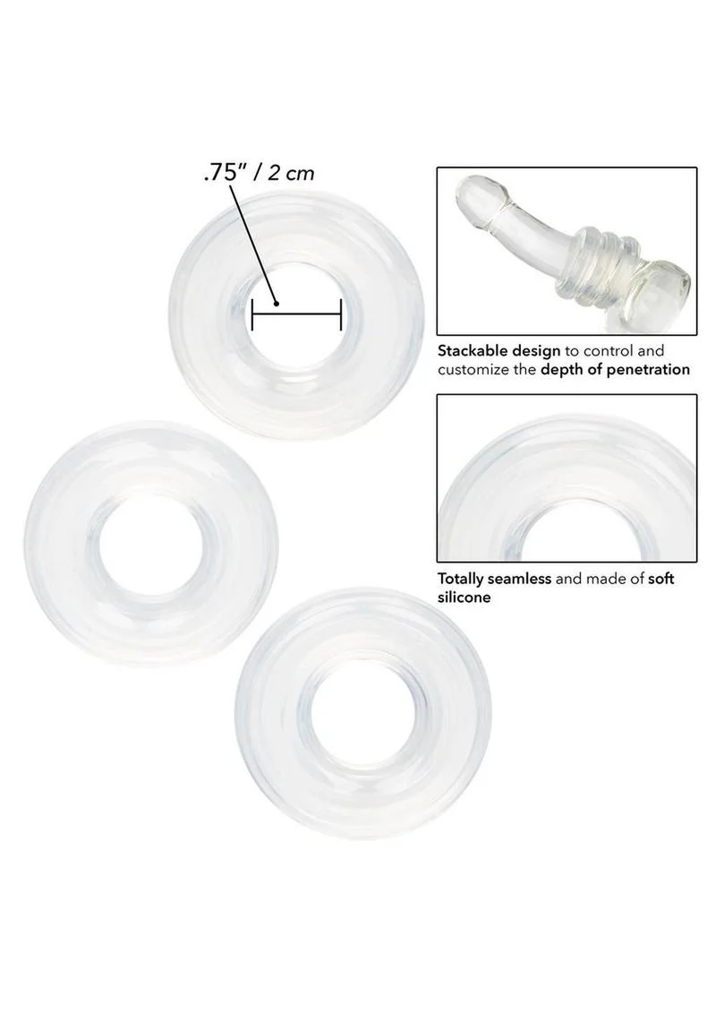 CalExotics Silicone Stacker Rings Set of 3 - Image 3