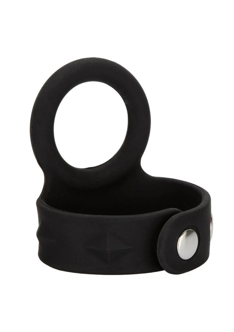 CalExotics Silicone Tri Snap Scrotum Support Ring - Image 2